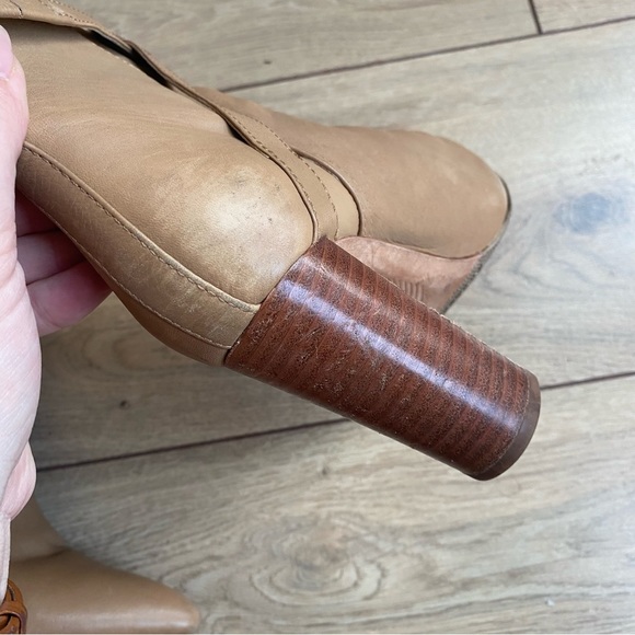 PAIGE Tan Leather Booties - Picture 10 of 15